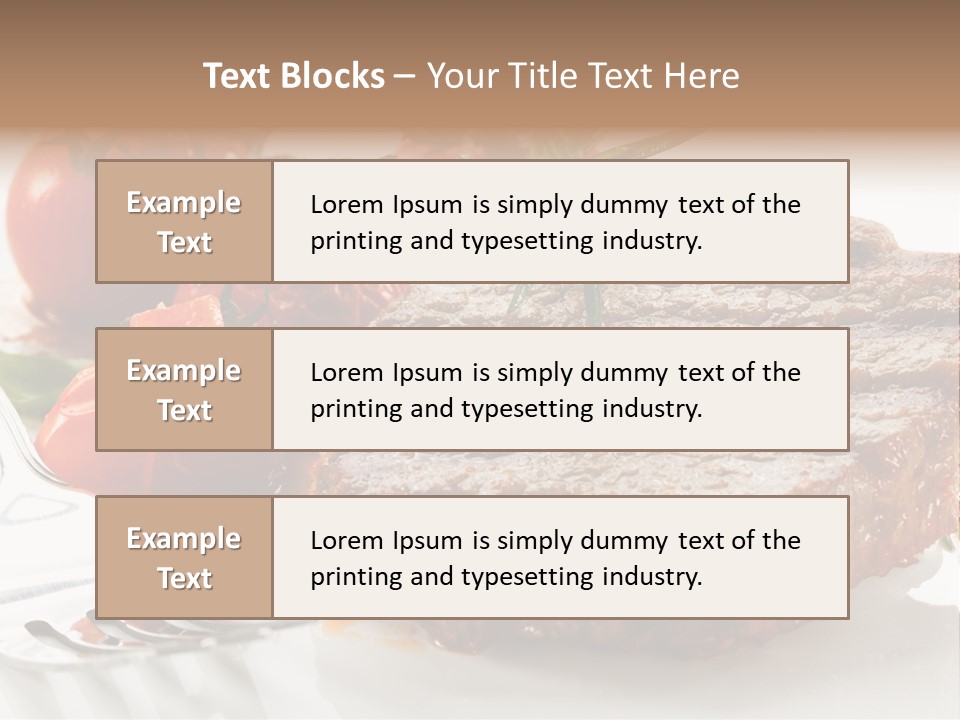 Dish Fork Lunch PowerPoint Template