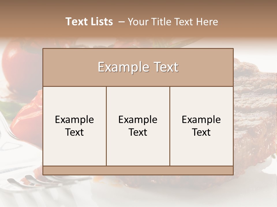 Dish Fork Lunch PowerPoint Template