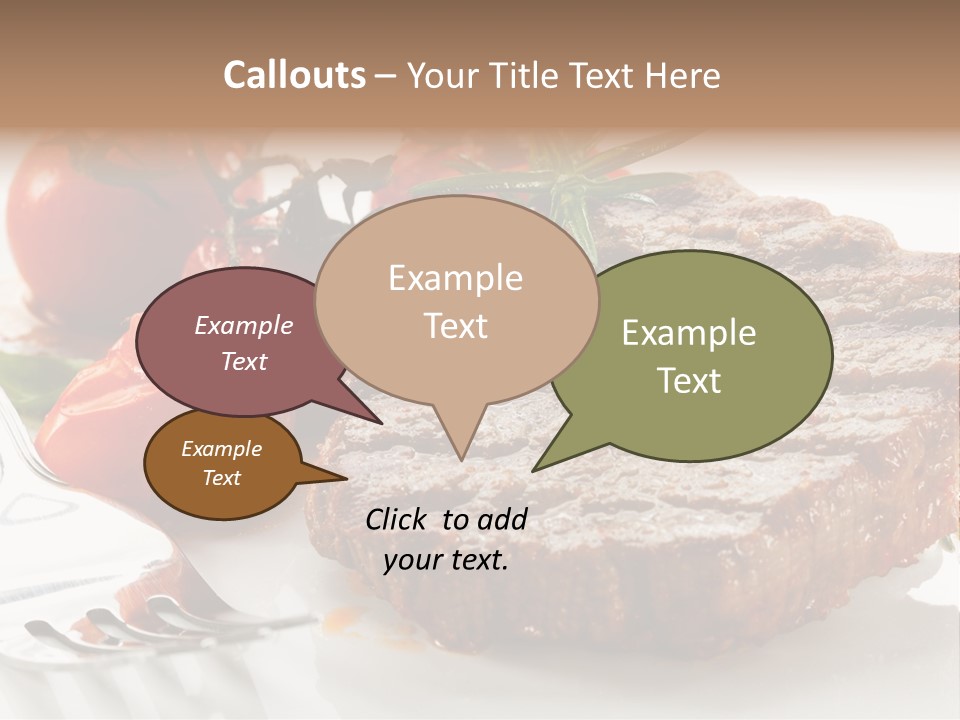 Dish Fork Lunch PowerPoint Template