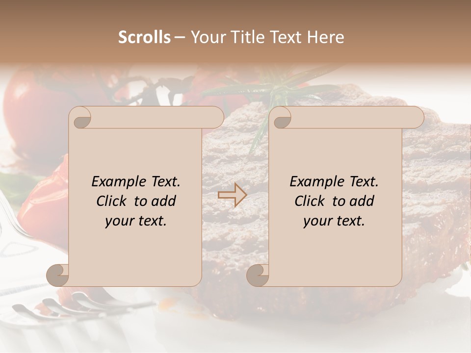 Dish Fork Lunch PowerPoint Template