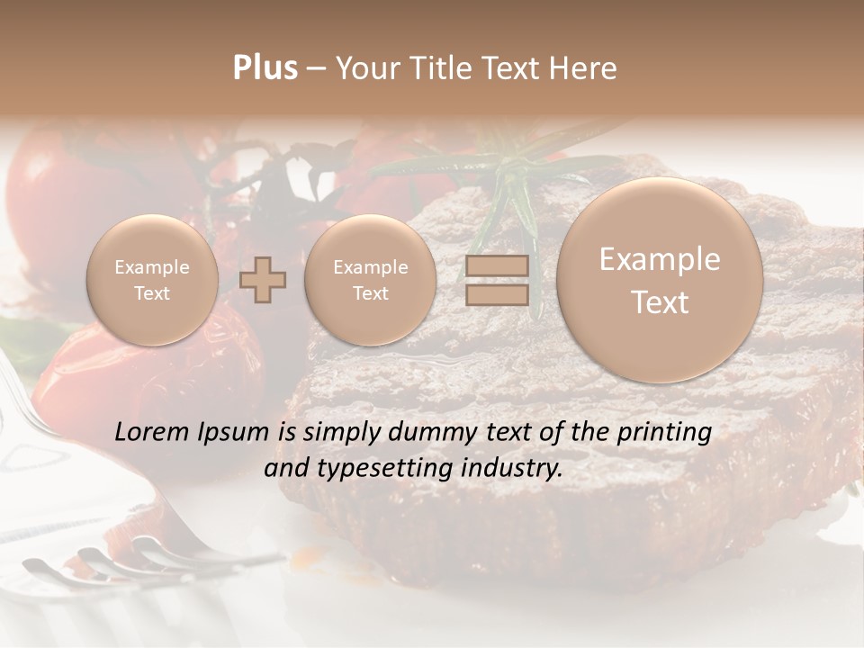 Dish Fork Lunch PowerPoint Template
