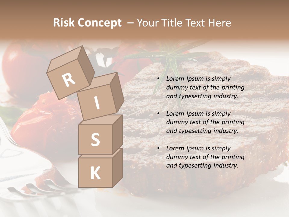 Dish Fork Lunch PowerPoint Template