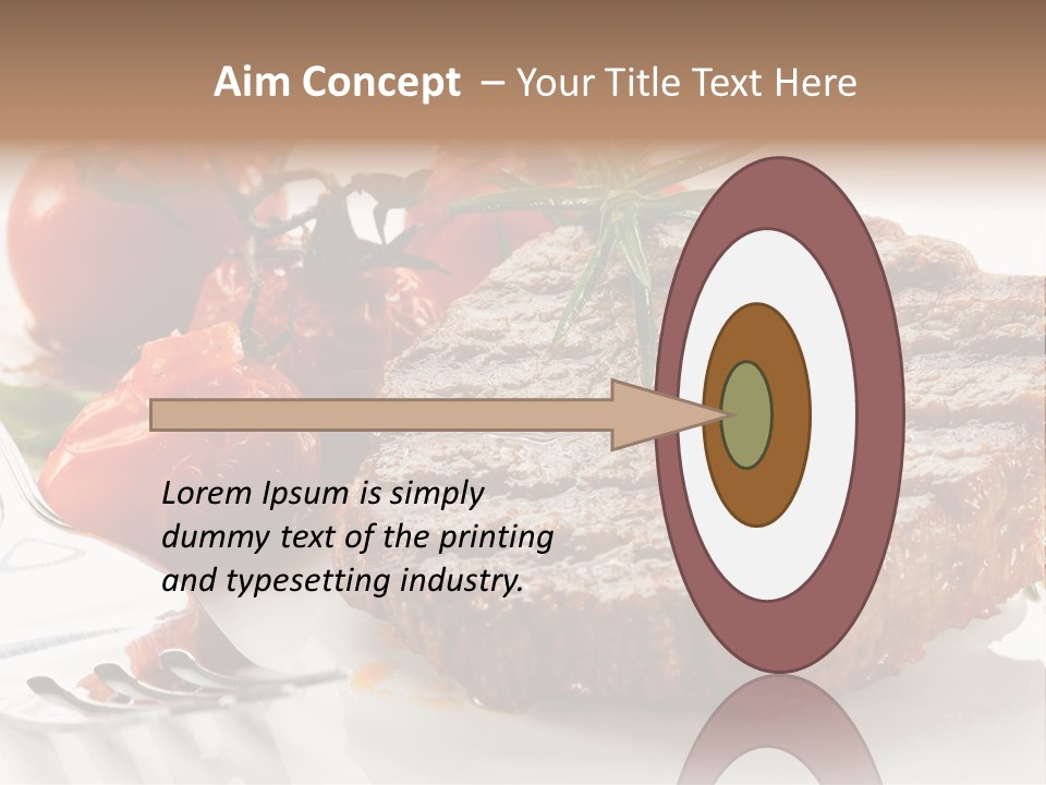 Dish Fork Lunch PowerPoint Template