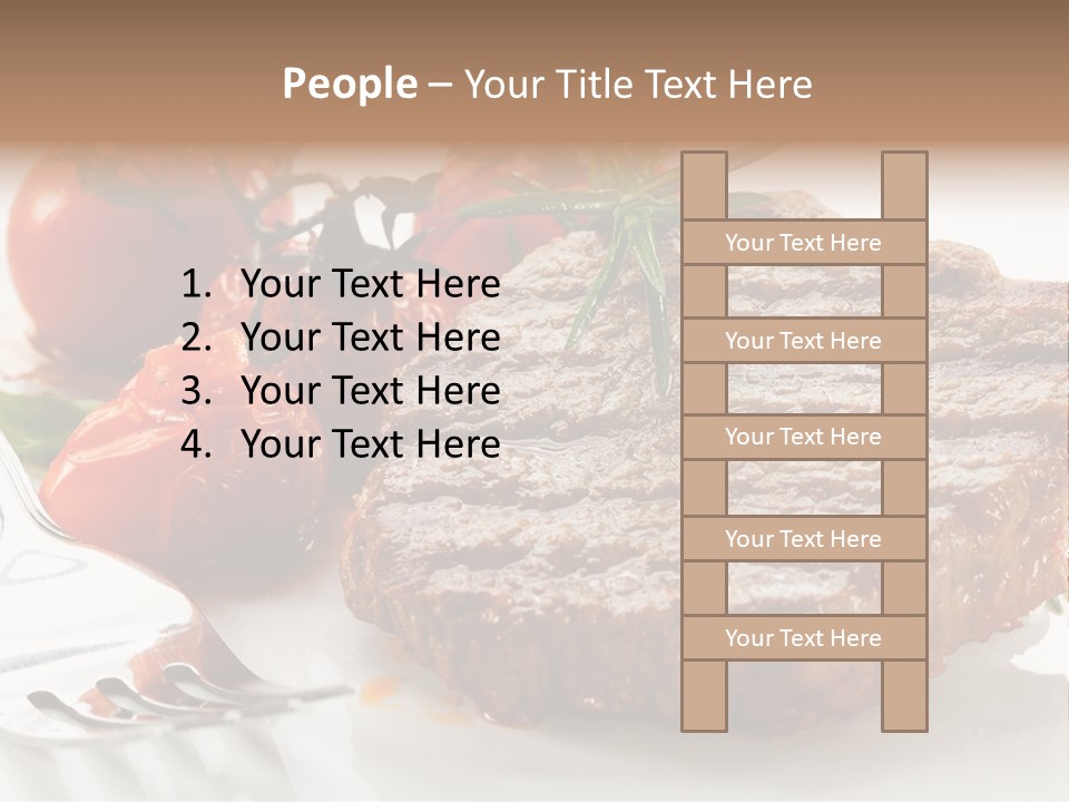 Dish Fork Lunch PowerPoint Template