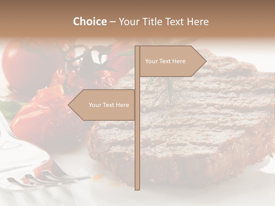 Dish Fork Lunch PowerPoint Template