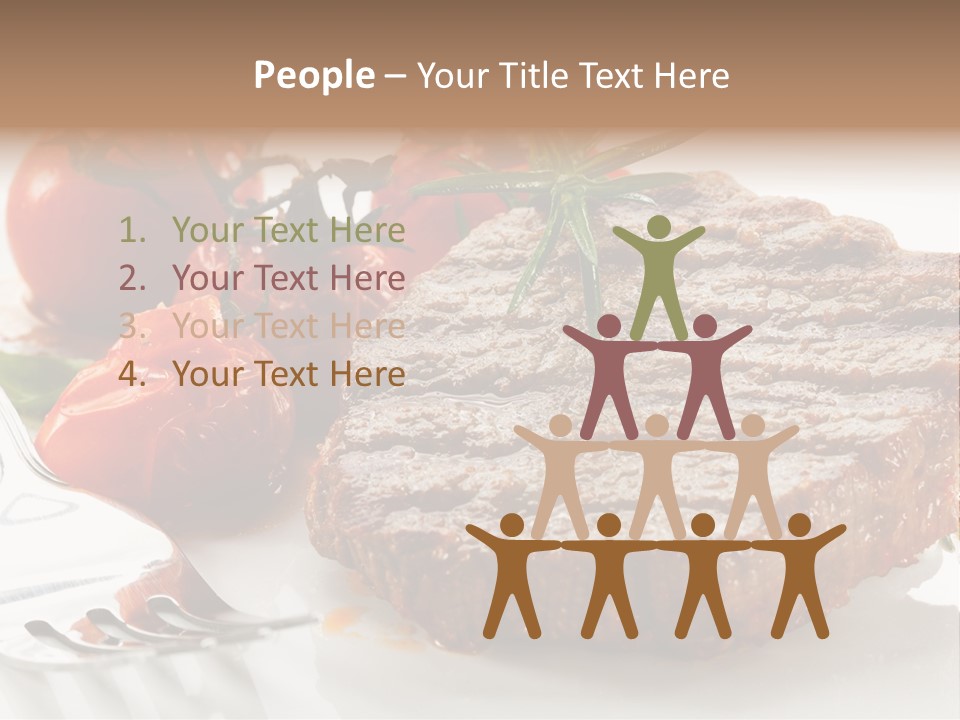 Dish Fork Lunch PowerPoint Template