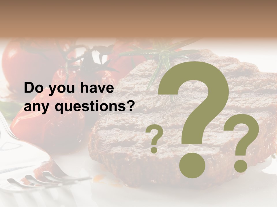 Dish Fork Lunch PowerPoint Template