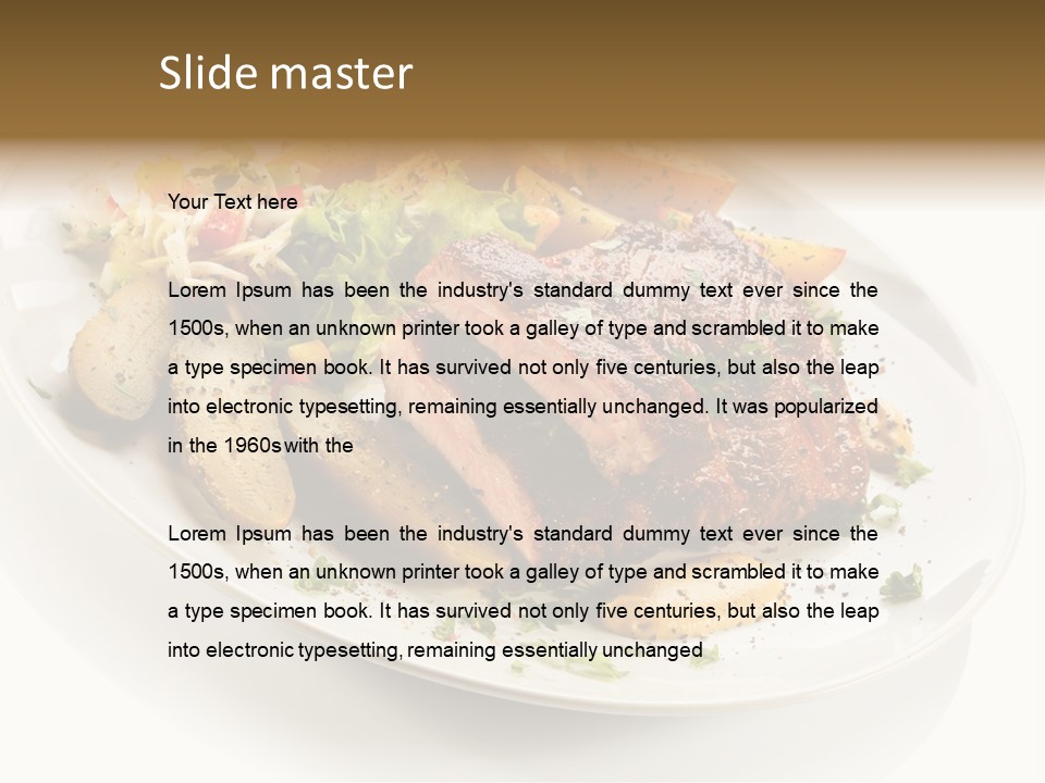 Grilled Vegetables Meal PowerPoint Template