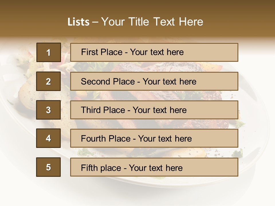 Grilled Vegetables Meal PowerPoint Template