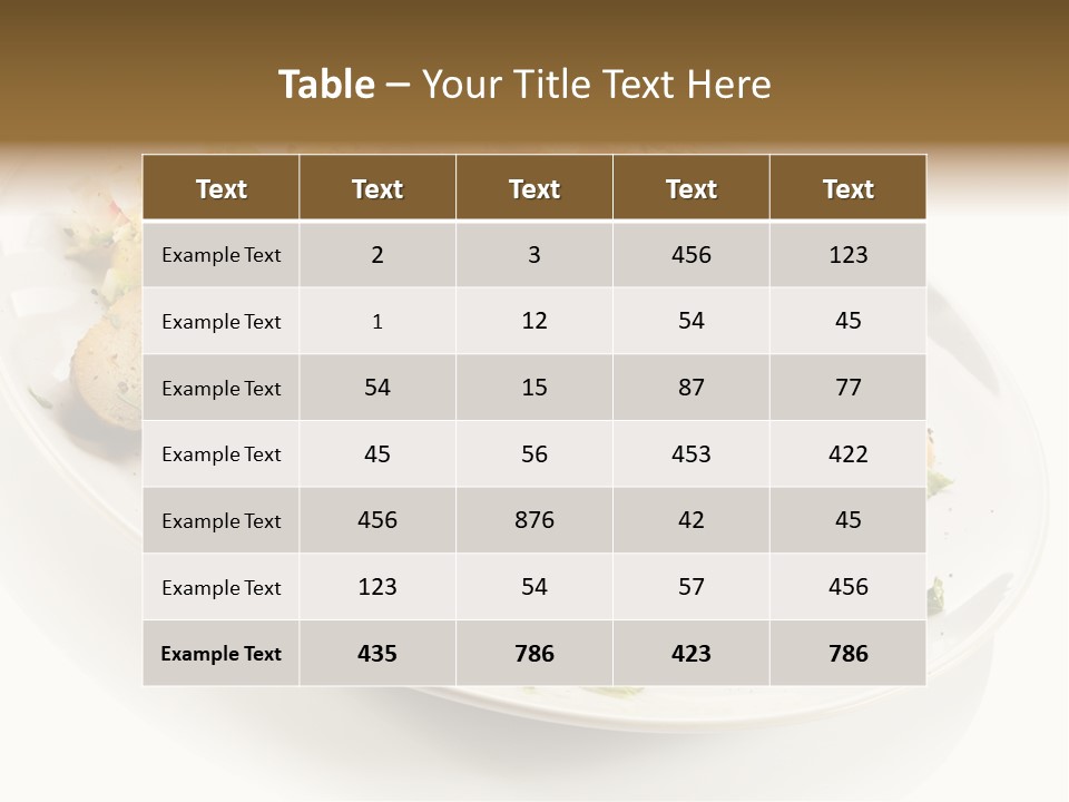 Grilled Vegetables Meal PowerPoint Template