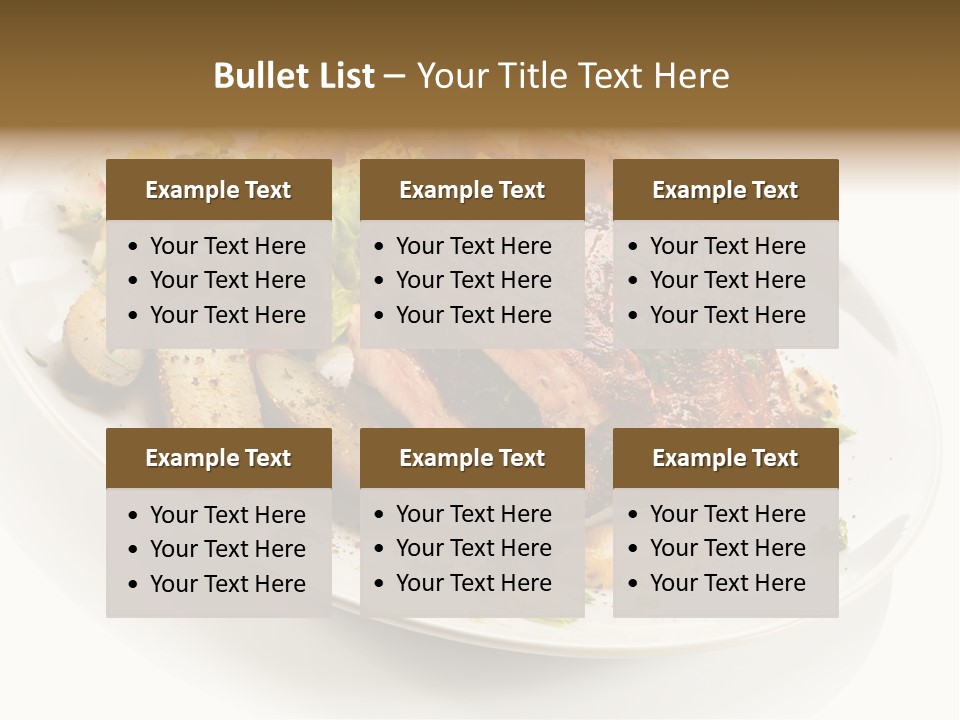 Grilled Vegetables Meal PowerPoint Template
