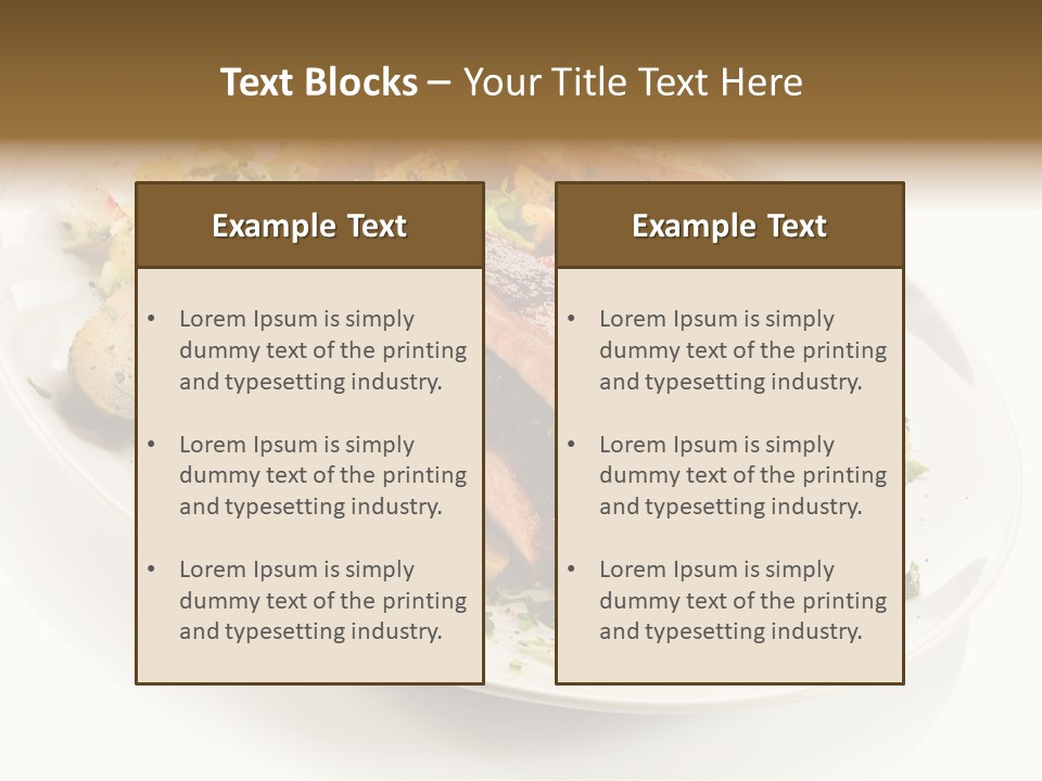 Grilled Vegetables Meal PowerPoint Template