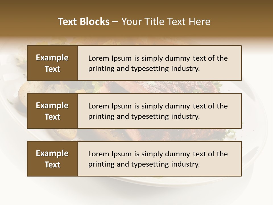Grilled Vegetables Meal PowerPoint Template