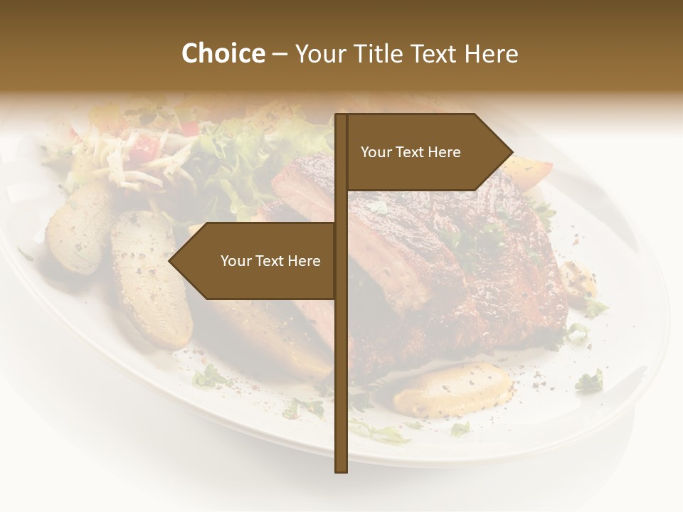 Grilled Vegetables Meal PowerPoint Template