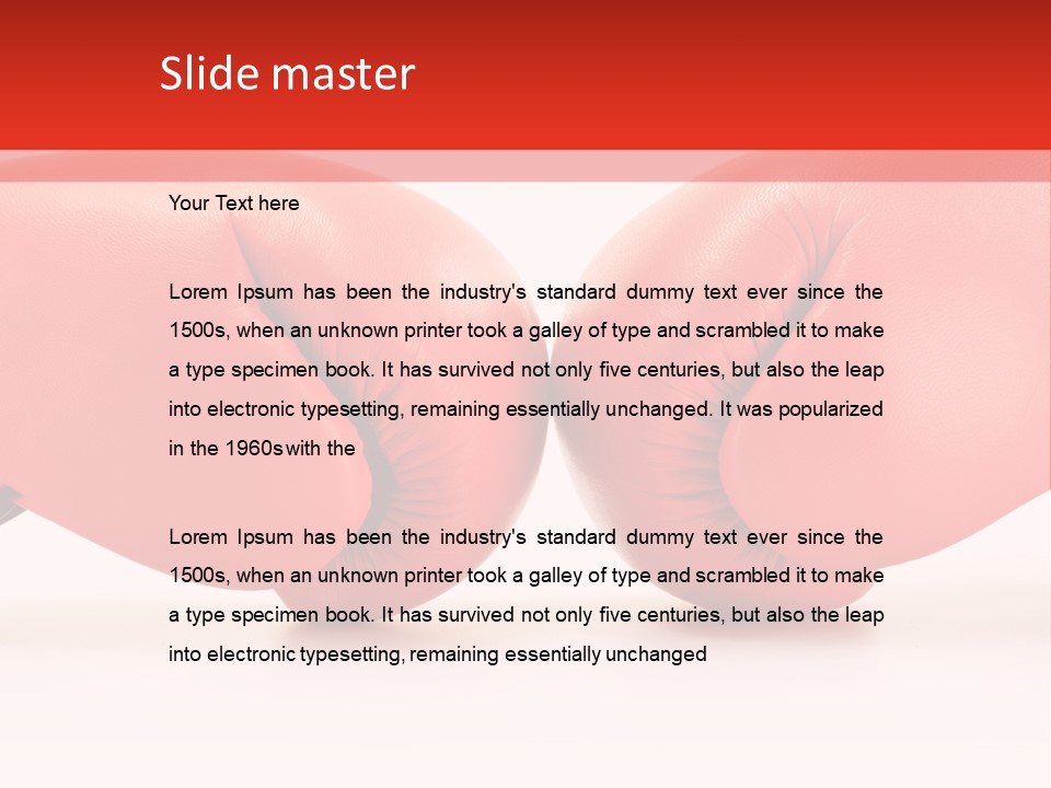 Training Equipment Cloth PowerPoint Template