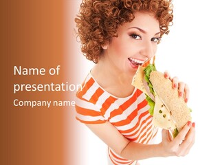 Enjoy Diet Dinner PowerPoint Template