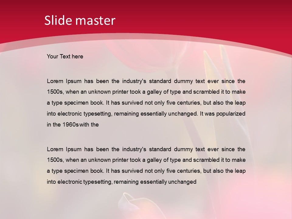 Outdoors Background Pink PowerPoint Template