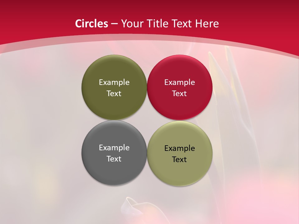 Outdoors Background Pink PowerPoint Template