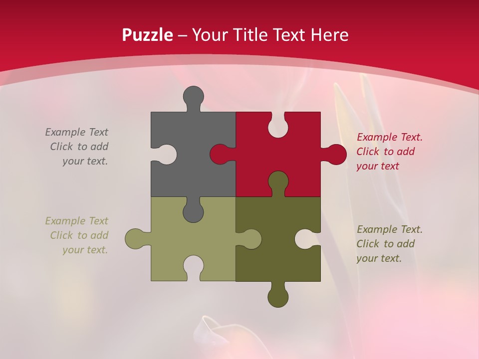 Outdoors Background Pink PowerPoint Template