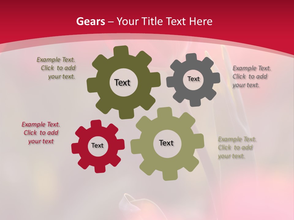 Outdoors Background Pink PowerPoint Template