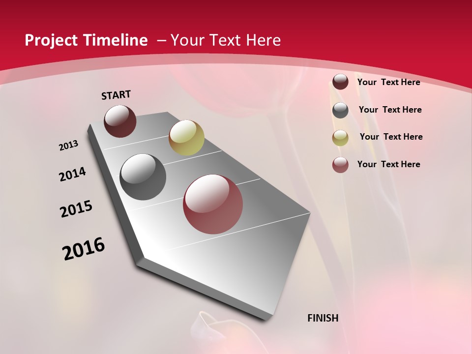 Outdoors Background Pink PowerPoint Template