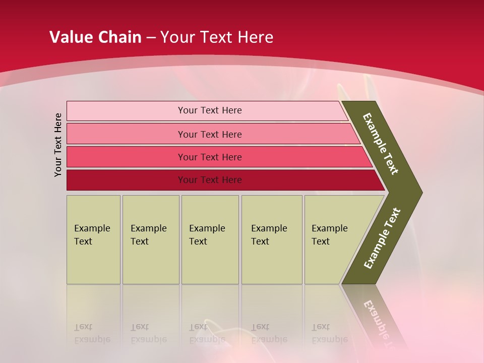 Outdoors Background Pink PowerPoint Template