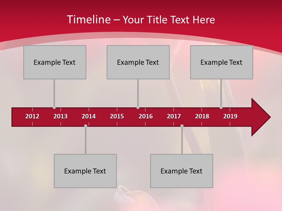Outdoors Background Pink PowerPoint Template