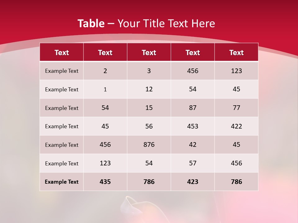 Outdoors Background Pink PowerPoint Template