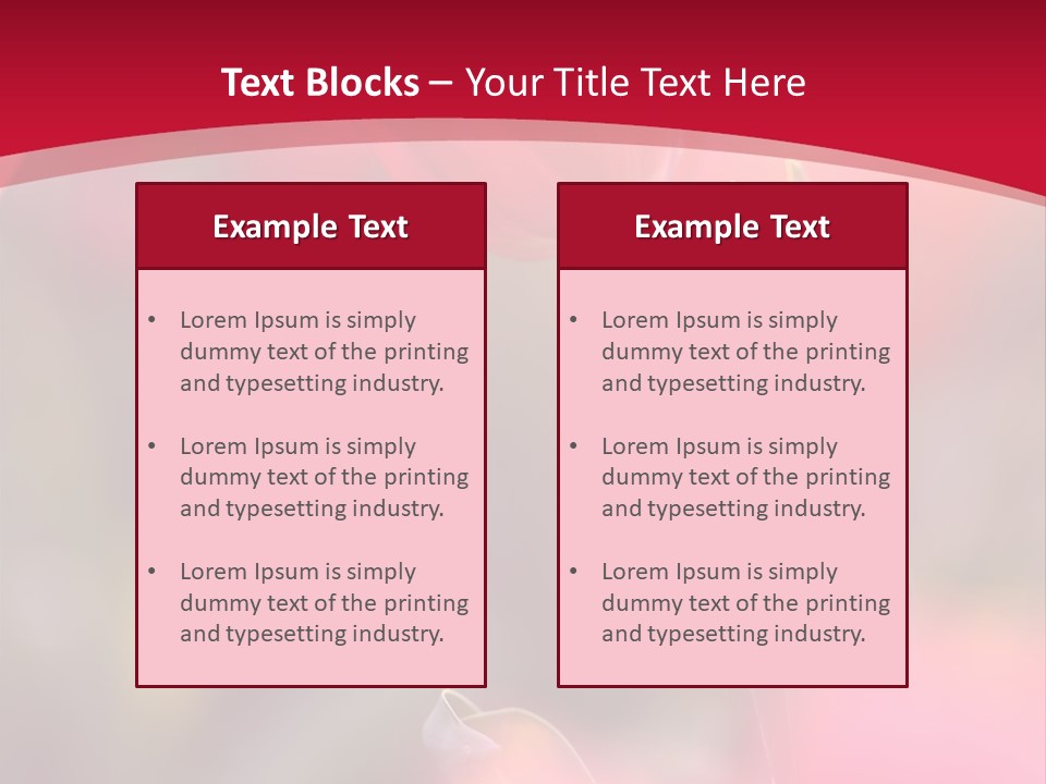 Outdoors Background Pink PowerPoint Template