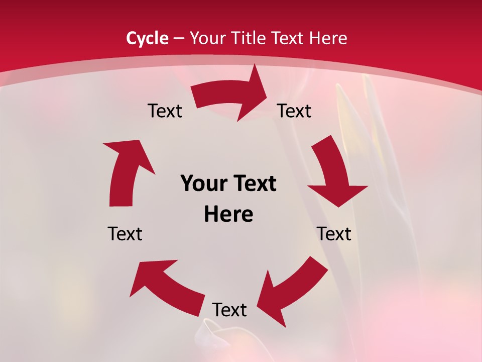 Outdoors Background Pink PowerPoint Template