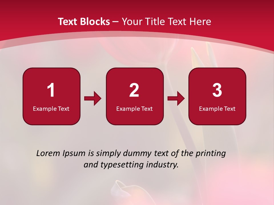 Outdoors Background Pink PowerPoint Template