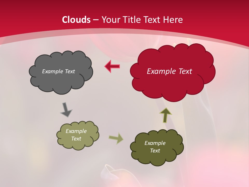 Outdoors Background Pink PowerPoint Template