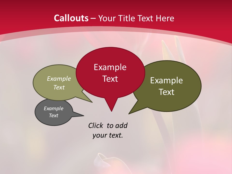 Outdoors Background Pink PowerPoint Template