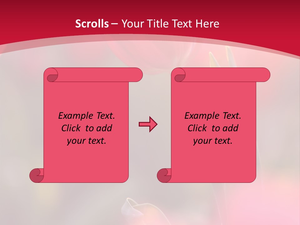 Outdoors Background Pink PowerPoint Template