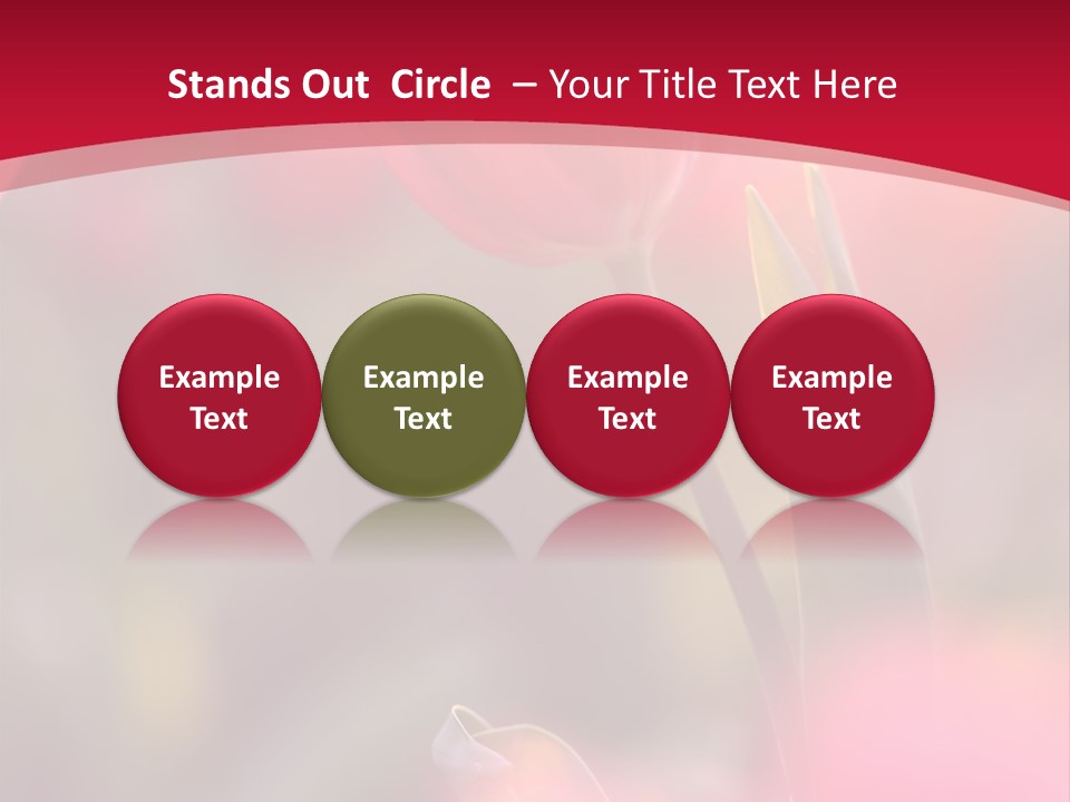 Outdoors Background Pink PowerPoint Template