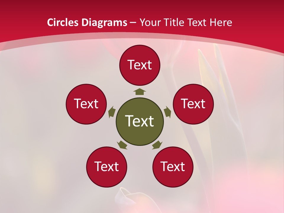 Outdoors Background Pink PowerPoint Template