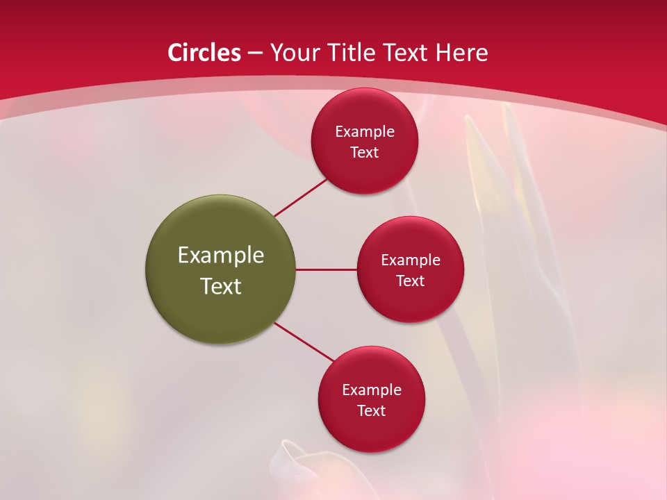 Outdoors Background Pink PowerPoint Template