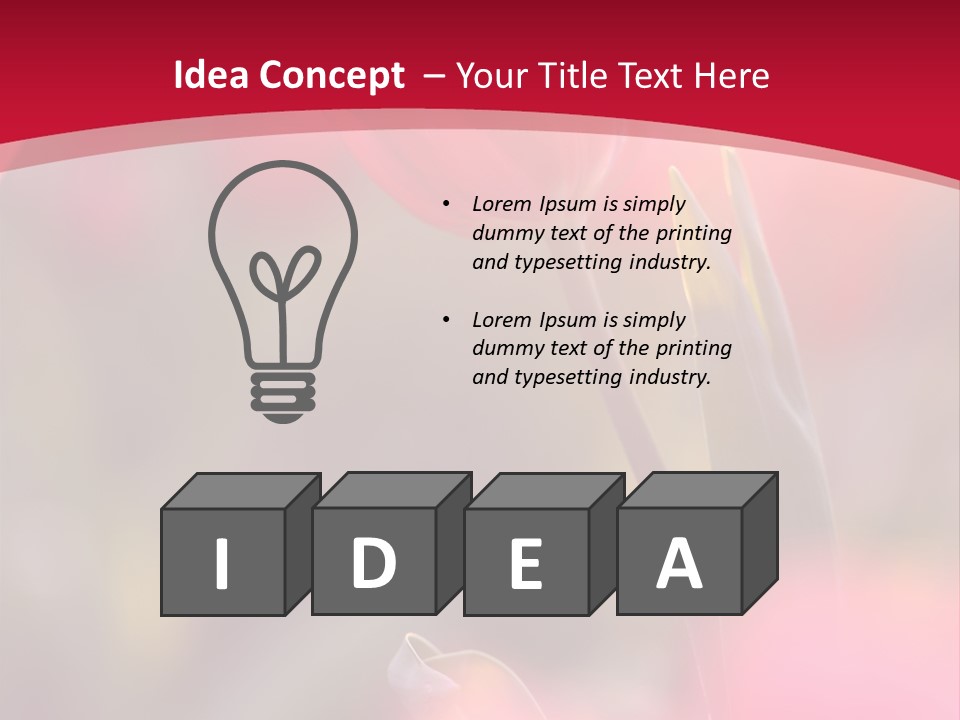 Outdoors Background Pink PowerPoint Template