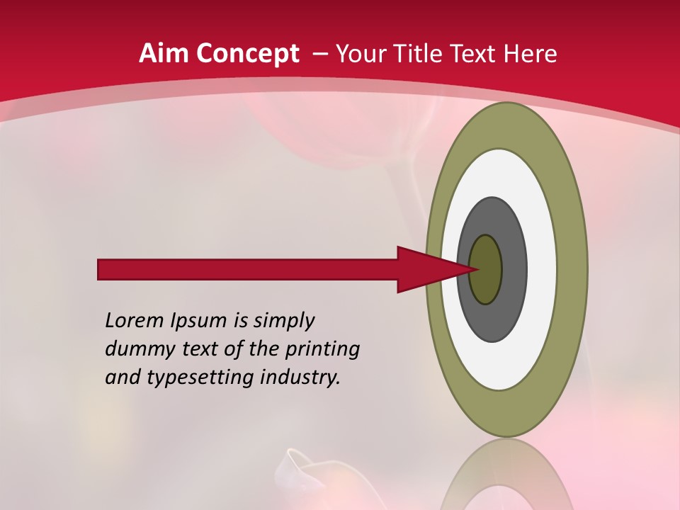 Outdoors Background Pink PowerPoint Template