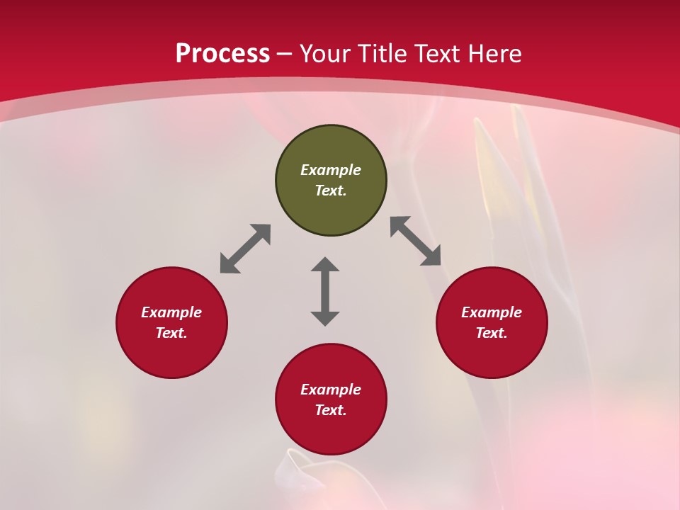 Outdoors Background Pink PowerPoint Template