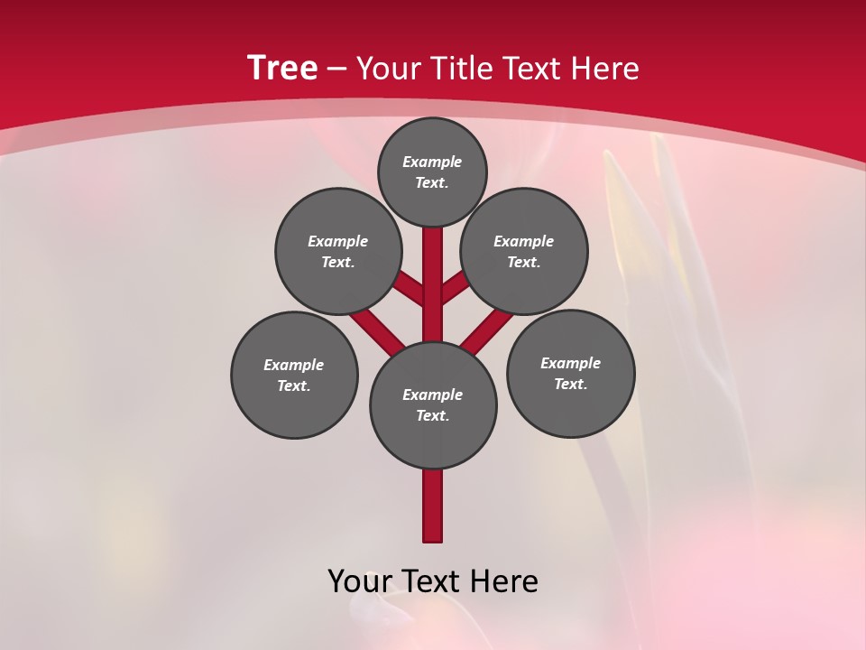 Outdoors Background Pink PowerPoint Template