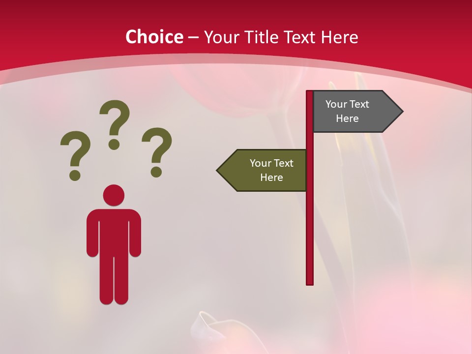 Outdoors Background Pink PowerPoint Template