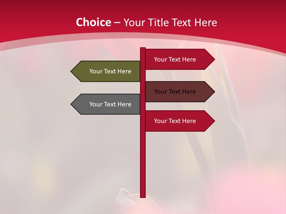 Outdoors Background Pink PowerPoint Template