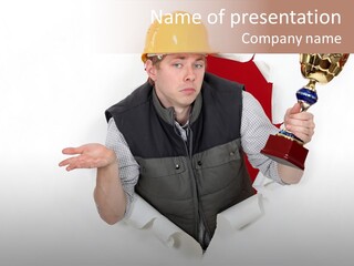 Hand  Male PowerPoint Template