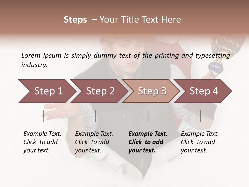 Hand  Male PowerPoint Template