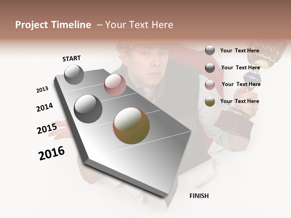 Hand  Male PowerPoint Template