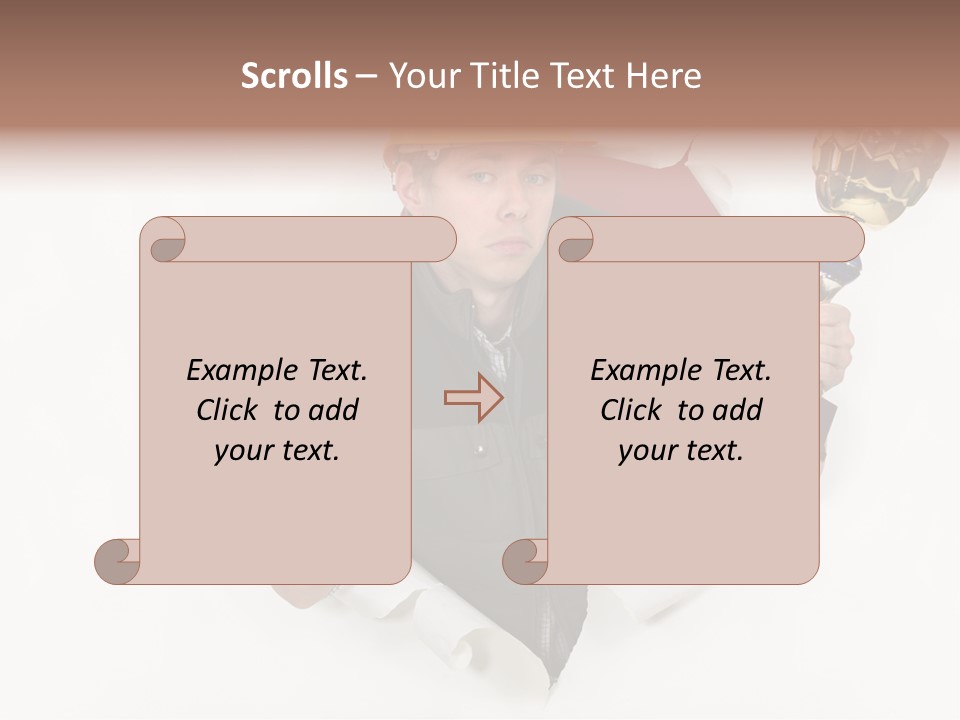 Hand  Male PowerPoint Template