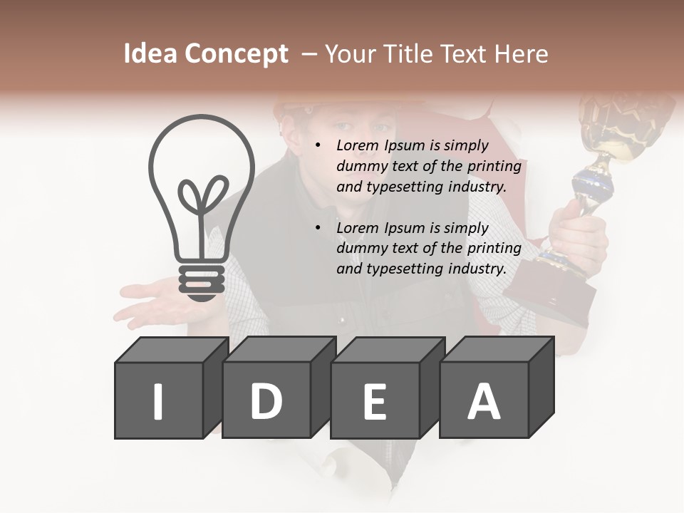 Hand  Male PowerPoint Template