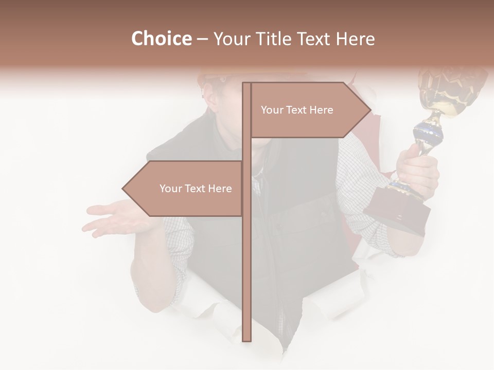 Hand  Male PowerPoint Template