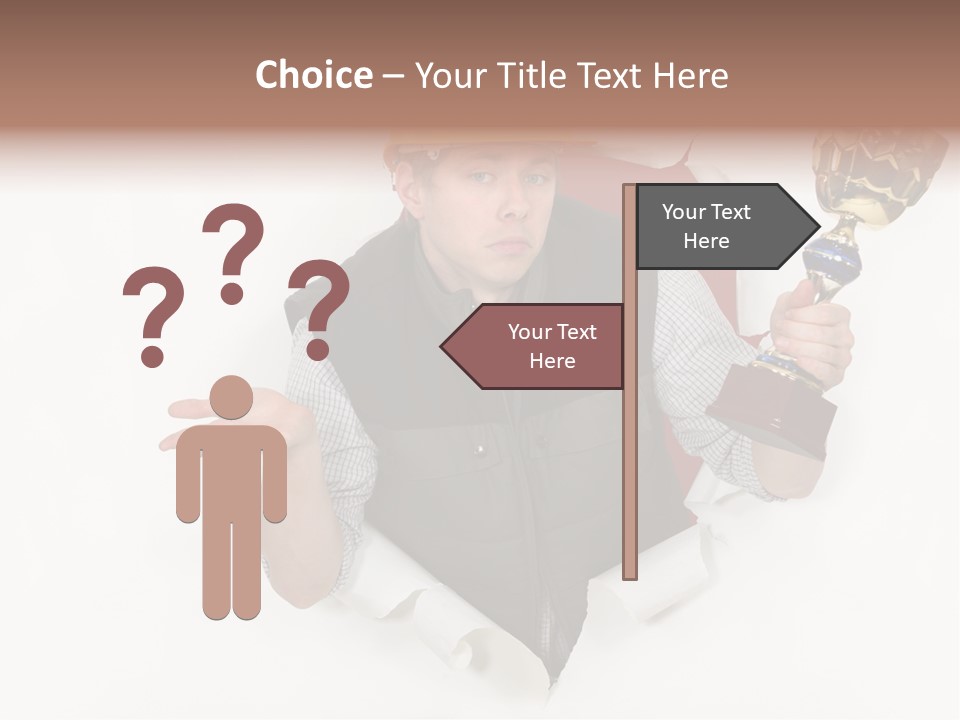 Hand  Male PowerPoint Template